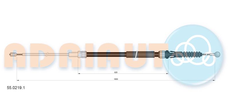 ADRIAUTO 55.0219.1 Cable Pull, parking brake