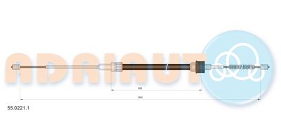 Cable Pull, parking brake ADRIAUTO 55.0221.1