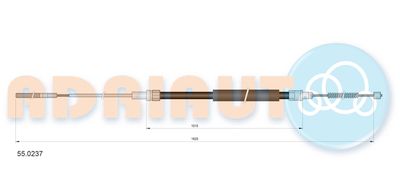 Cable Pull, parking brake ADRIAUTO 55.0237