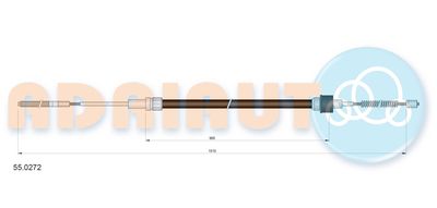 Cable Pull, parking brake ADRIAUTO 55.0272