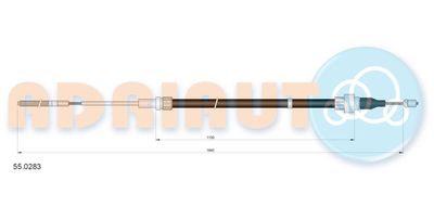 Cable Pull, parking brake ADRIAUTO 55.0283