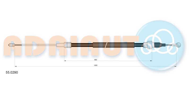 ADRIAUTO 55.0290 Cable Pull, parking brake