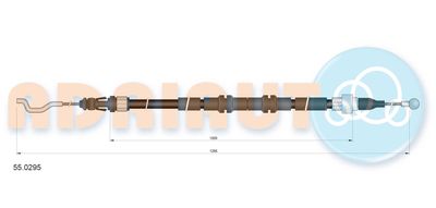 Cable Pull, parking brake ADRIAUTO 55.0295