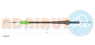 Accelerator Cable ADRIAUTO 55.0314