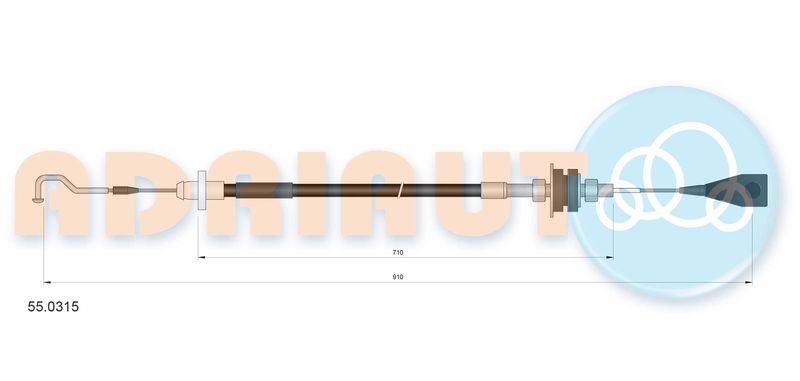 ADRIAUTO 55.0315 Accelerator Cable