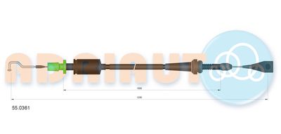 Accelerator Cable ADRIAUTO 55.0361