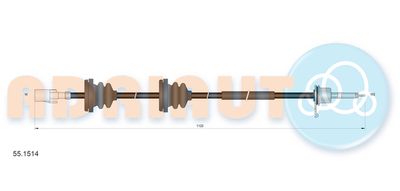 Speedometer Cable ADRIAUTO 55.1514