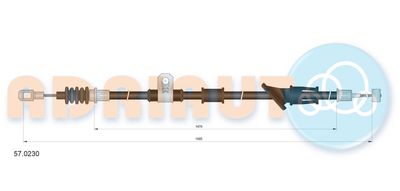Cable Pull, parking brake ADRIAUTO 57.0230