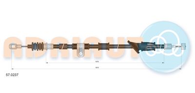 Cable Pull, parking brake ADRIAUTO 57.0237