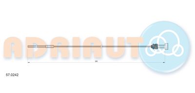 Cable Pull, parking brake ADRIAUTO 57.0242