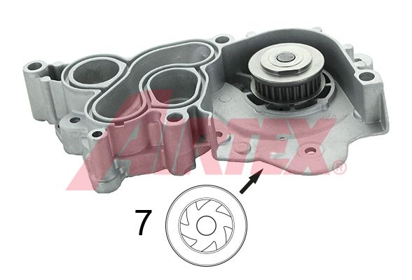 AIRTEX 2076 Water Pump, engine cooling