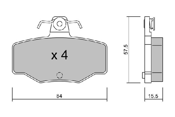 AISIN BPNI-2901 Brake Pad Set, disc brake