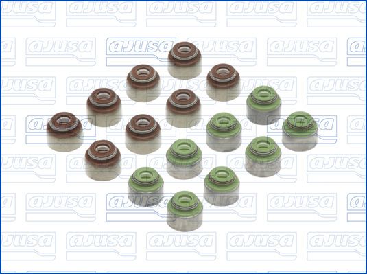 AJUSA 57038300 Seal Set, valve stem