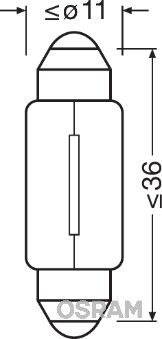 ams-OSRAM 6461 Bulb, interior light