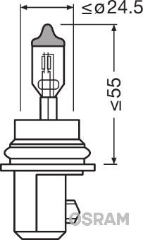 Bulb, spotlight ams-OSRAM 9007