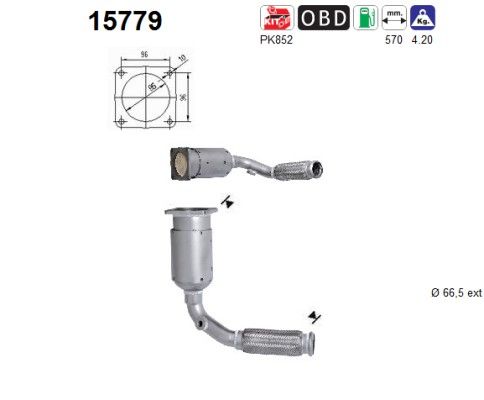 AS 15779 Catalytic Converter