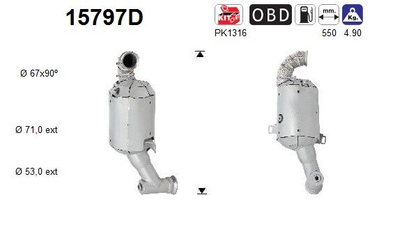 AS 15797D Catalytic Converter