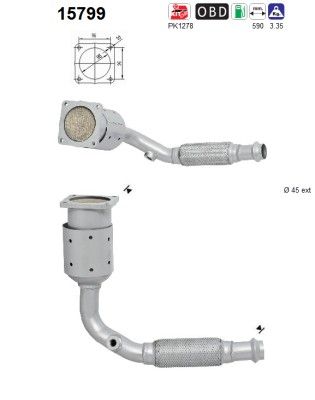 AS 15799 Catalytic Converter