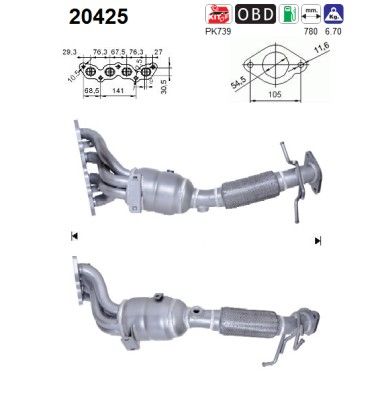 AS 20425 Catalytic Converter