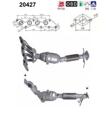 AS 20427 Catalytic Converter