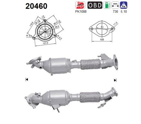 AS 20460 Catalytic Converter