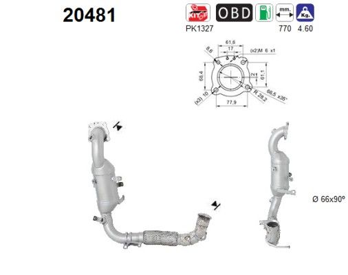 AS 20481 Catalytic Converter