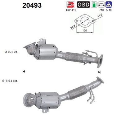 Catalytic Converter AS 20493