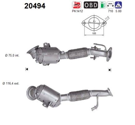 AS 20494 Catalytic Converter