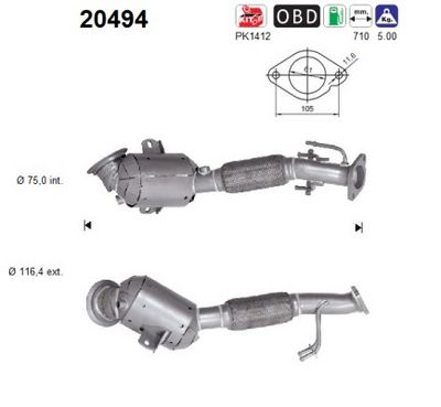 Catalytic Converter AS 20494