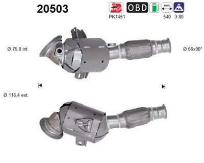 Catalytic Converter AS 20503