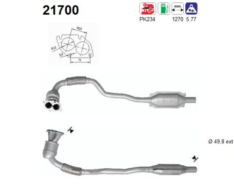 AS 21700 Catalytic Converter