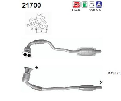 Catalytic Converter AS 21700