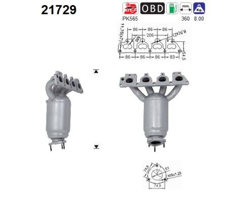 AS 21729 Catalytic Converter