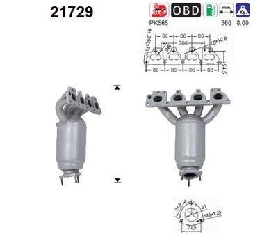 Catalytic Converter AS 21729