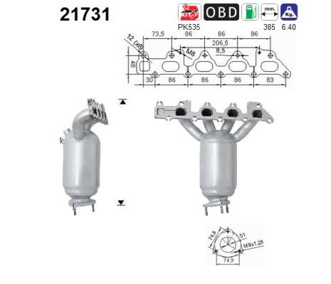 AS 21731 Catalytic Converter