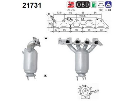 Catalytic Converter AS 21731