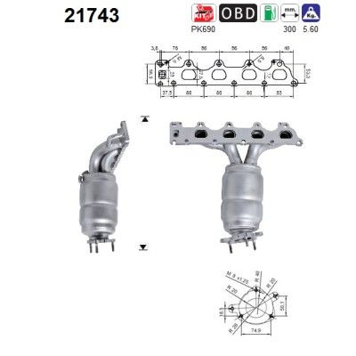 AS 21743 Catalytic Converter