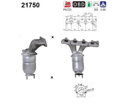 Catalytic Converter AS 21750