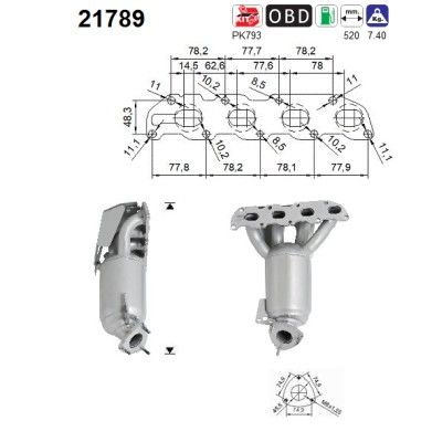 AS 21789 Catalytic Converter