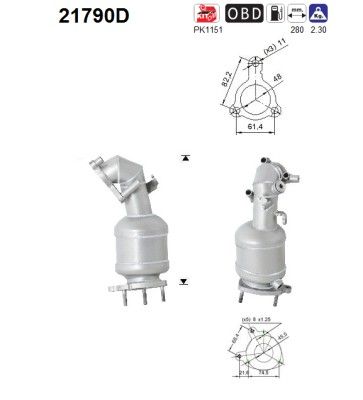 AS 21790D Catalytic Converter