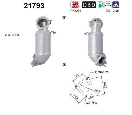 AS 21793 Catalytic Converter