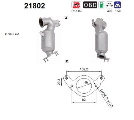 AS 21802 Catalytic Converter