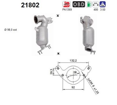 Catalytic Converter AS 21802