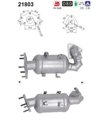 Catalytic Converter AS 21803