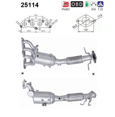 Catalytic Converter AS 25114