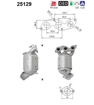 AS 25129 Catalytic Converter