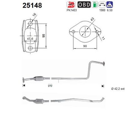 Catalytic Converter AS 25148