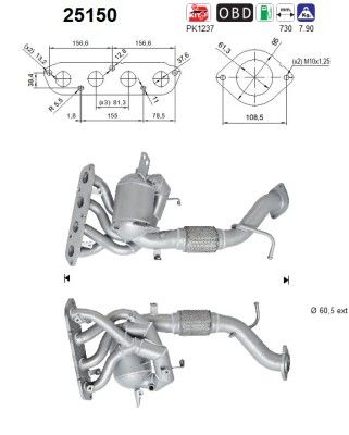Catalytic Converter AS 25150