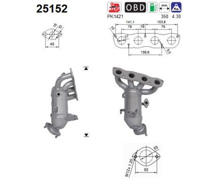 Catalytic Converter AS 25152