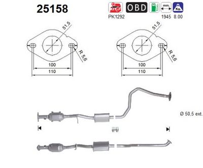 Catalytic Converter AS 25158